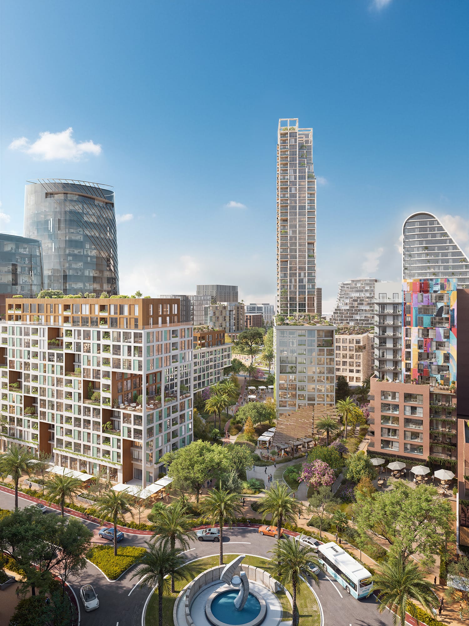 Historic Gas Plant District rendering